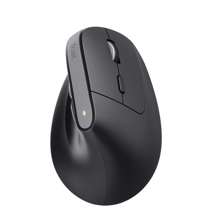 Ratón Vertical Trust Bayo+ Óptico RF BT Negro (25146)