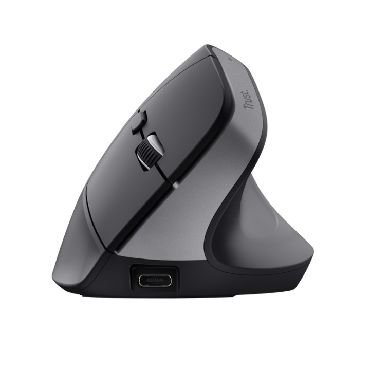 Ratón Vertical Trust Bayo+ Óptico RF BT Negro (25146)