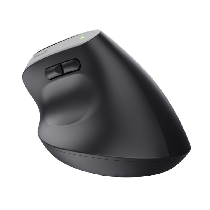 Ratón Vertical Trust Bayo+ Óptico RF BT Negro (25146)