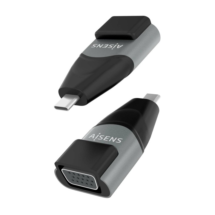 Adaptador AISENS USB-C/M a VGA/H Negro/Gris (A109-0863)