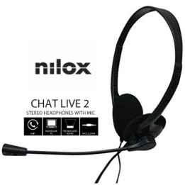 Auric+Micro NILOX Supraurales 3.5mm Negro (NXCM0000004)