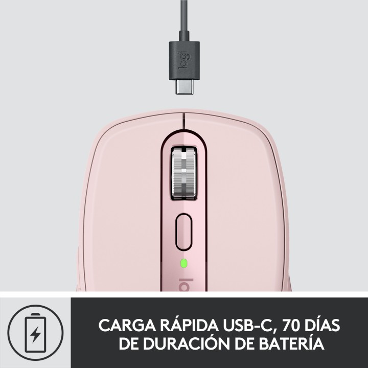 Ratón LOGITECH Anywhere 3 Láser RF BT Rosa (910-005990)