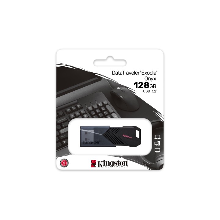 Pendrive Kingston Exodia 128Gb USB-A Negro(DTXON/128GB)