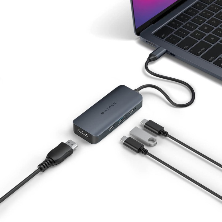 Hub TARGUS HyperDrive Next USB-C 4p 100W Azul(HD4001GL)