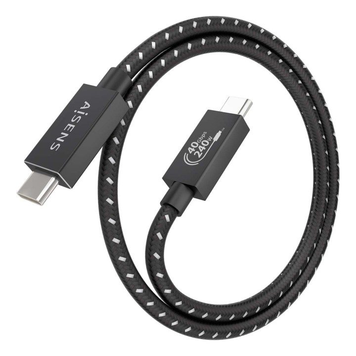Cable AISENS USB-C 4.0/M a USB-C 4.0/M 50cm (A156-0866)