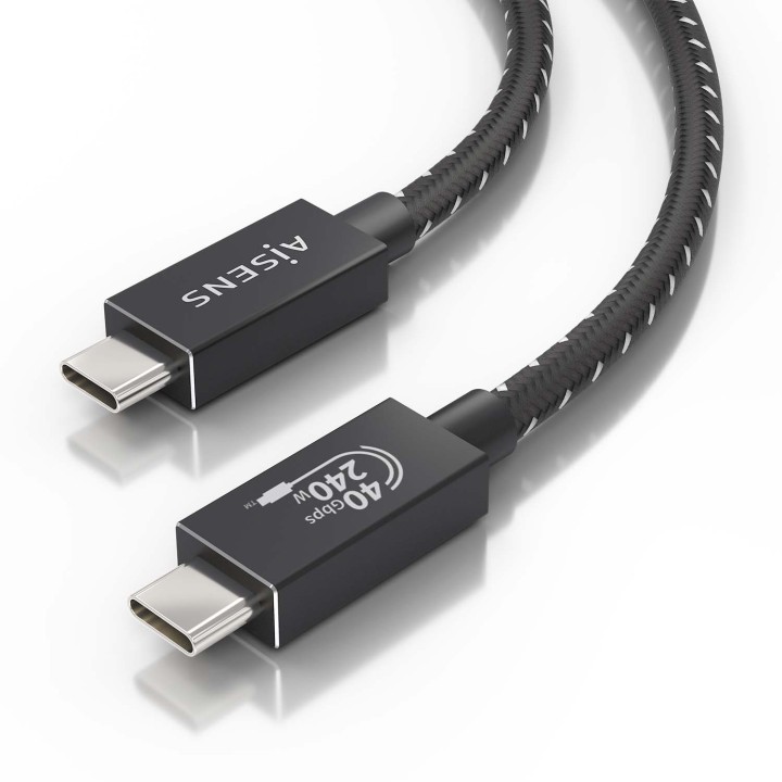 Cable AISENS USB-C 4.0/M a USB-C 4.0/M 50cm (A156-0866)