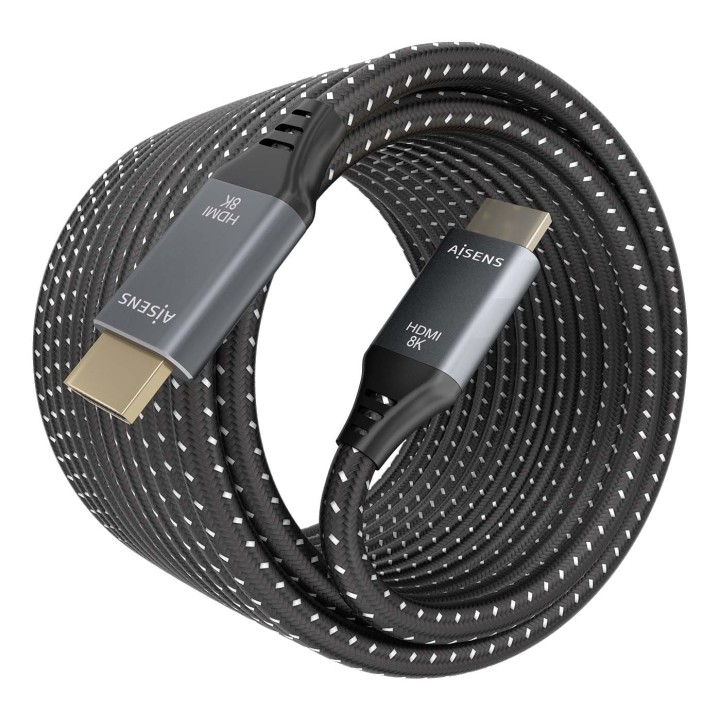 Cable AISENS HDMI 2.1 8K M/M 10m Negro/Gris (A150-0878)