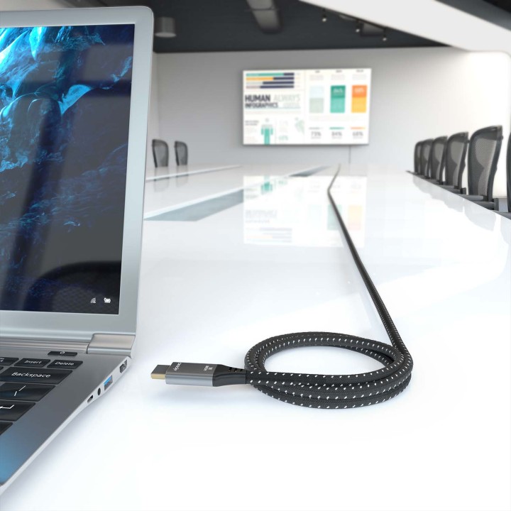 Cable AISENS HDMI 2.1 8K M/M 10m Negro/Gris (A150-0878)