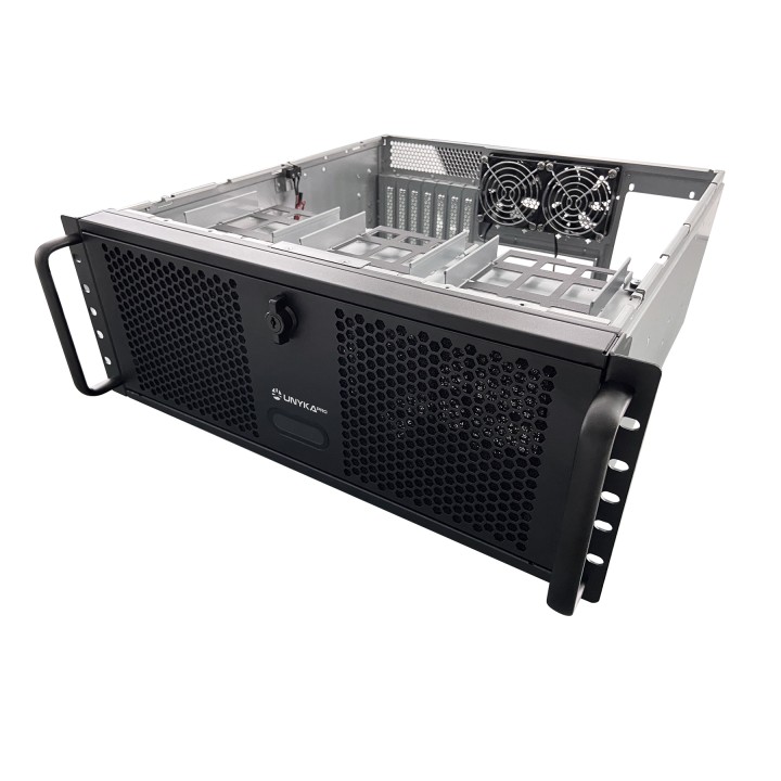 Caja Rack UNYKA UK4339H 9" 4U Plata/Negro (UK51918)
