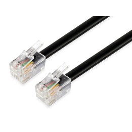 Cable Telefónico EQUIP RJ11 5m Negro (EQ105104)