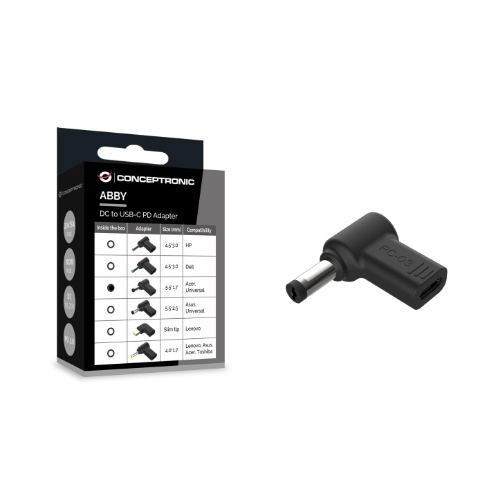 Adaptador CONCEPTRONIC USB-C a DC Acer (ABBY15PC03)