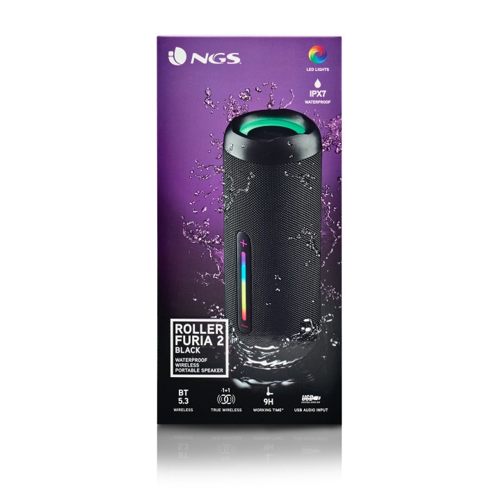 Altavoz NGS 30W BT USB 3.5mm Negro (ROLLERFURIA2BLACK)