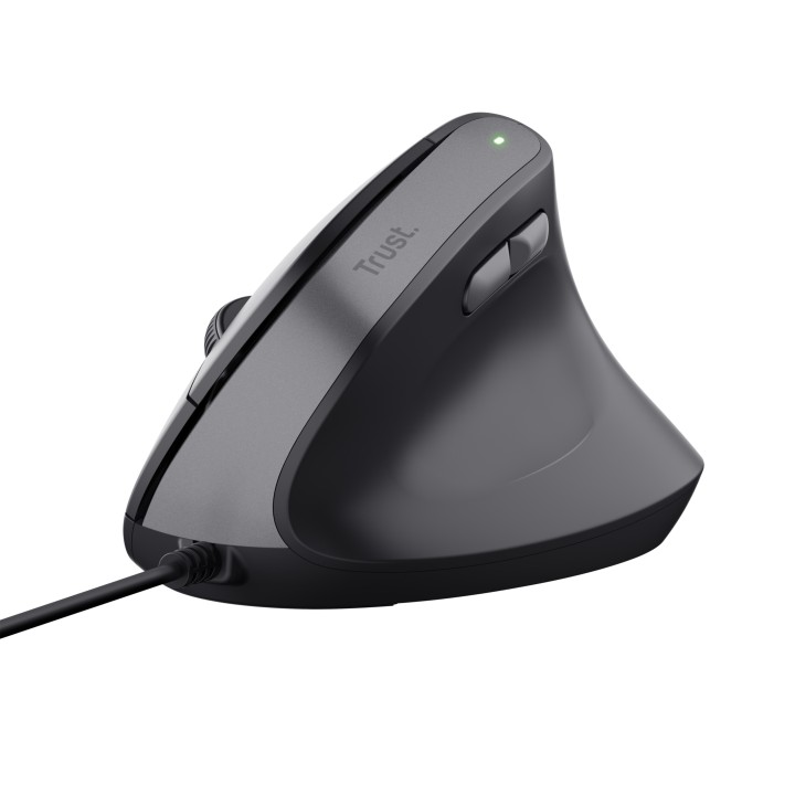 Ratón Vertical Trust Bayo II Óptico USB-A Negro (25144)