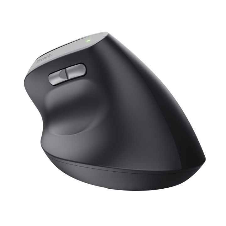 Ratón Vertical Trust Bayo II Óptico RF Negro (25145)