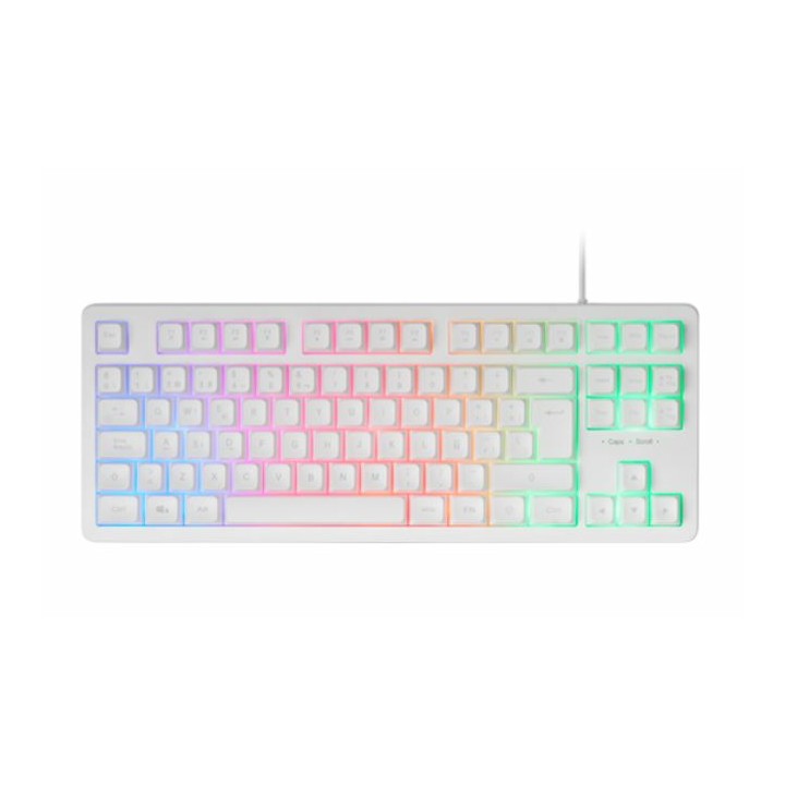 Teclado Mars Gaming TKL H-Mech USB RGB Blanco(MK023WES)