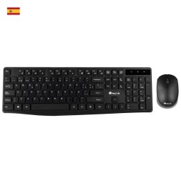 T+Ratón NGS Multimedia RF 1000dpi Negro (ALLUREKIT)