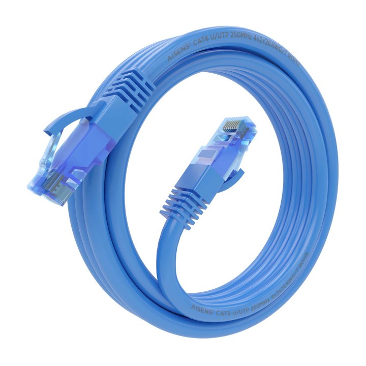 Cable AISENS RJ45 Cat.6 UTP CCA 3m Azul (A135-0802)