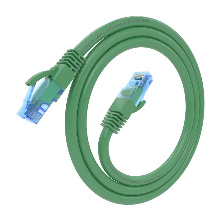 Cable AISENS RJ45 Cat.6 UTP CCA 50cm Verde (A135-0807)