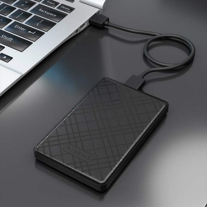 Caja AISENS HDD 2.5" SATA USB 3.0 Negra (ASE-2522B)