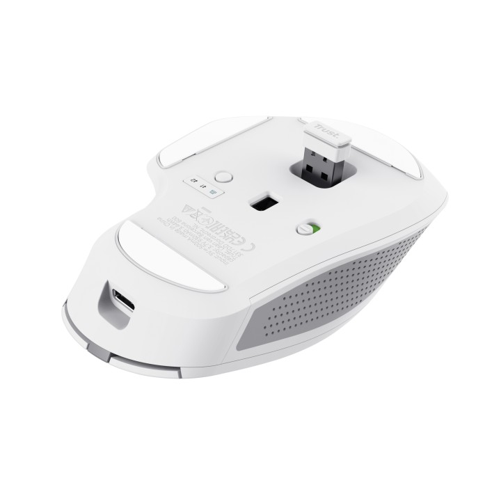 Ratón Trust Ozaa+ Óptico RF/Bluetooth Blanco (24935)