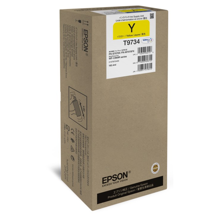 Tinta Epson XL T9733 Amarillo 192.4ml (C13T973400)