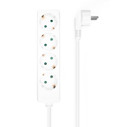 Regleta AISENS 4xSchuko Cable 1.4m Blanca (A154-0533)