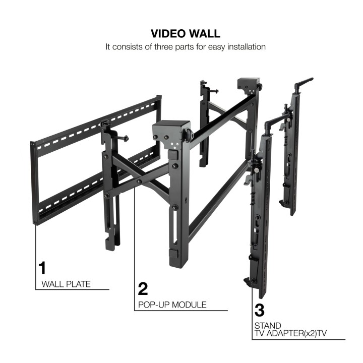 Soporte Video de Pared TOOQ Pantalla 45-70" (TQVW4570T)