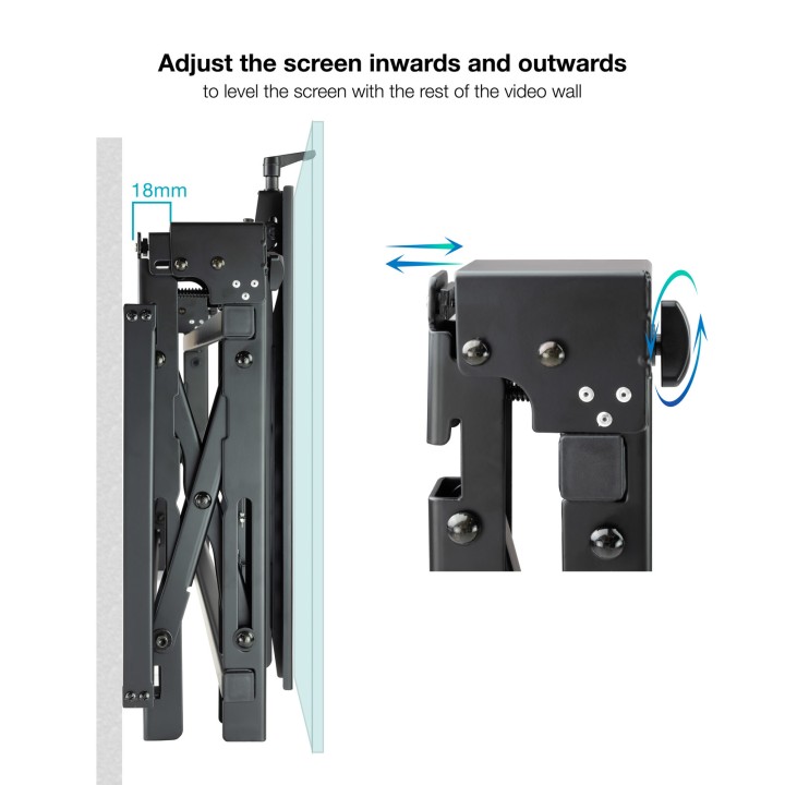 Soporte Video de Pared TOOQ Pantalla 45-70" (TQVW4570T)