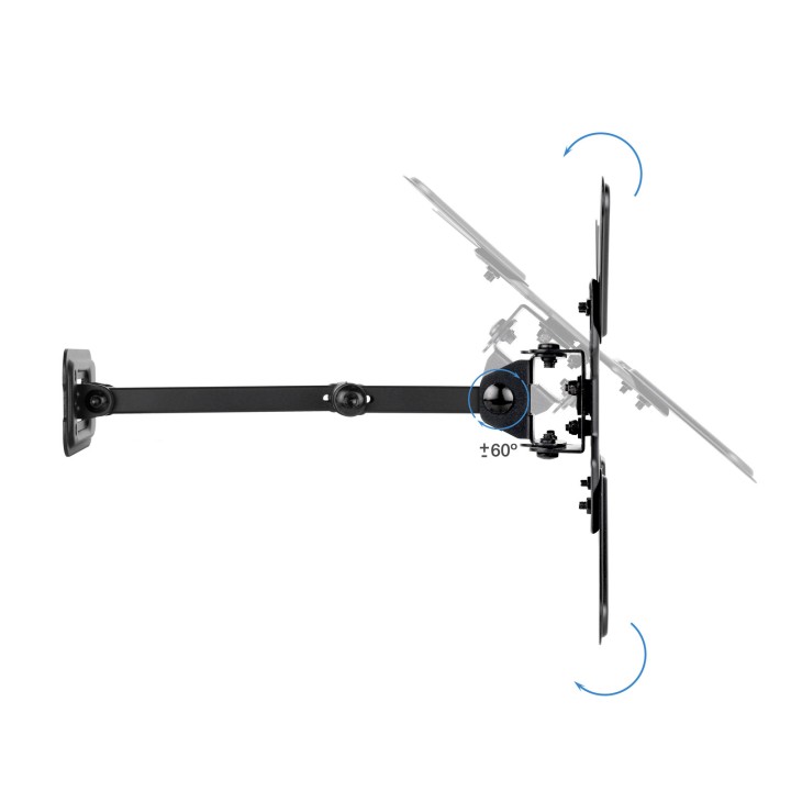 Soporte Pared TOOQ 13"-43" Negro (LP1345TN-B)