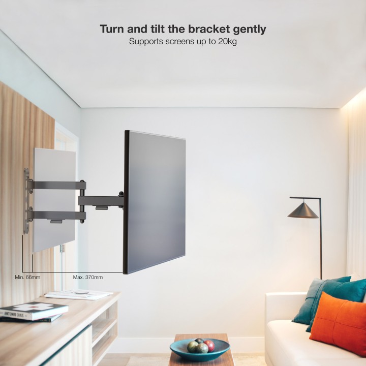 Soporte Pared TOOQ 13"-43" Negro (LP1345TN-B)