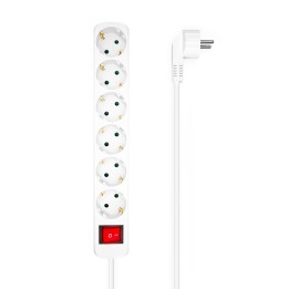 Regleta AISENS 6xSchuko Interruptor Blanca (A154-0535)