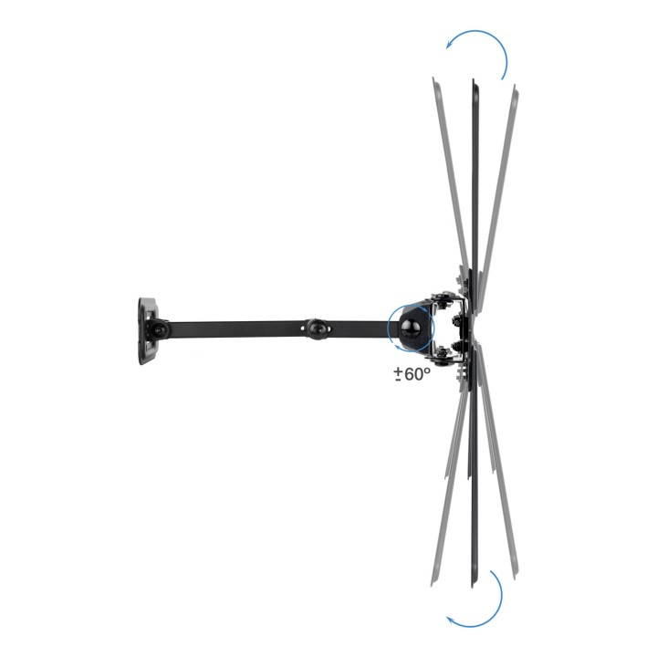 Soporte Pared TOOQ 13"-55" Gira/Incl Negro (LP1356TN-B)