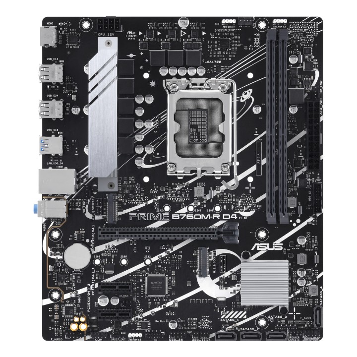 ASUS PRIME B760M-R D4: (1700) 2DDR4 HDMI RJ45 mATX