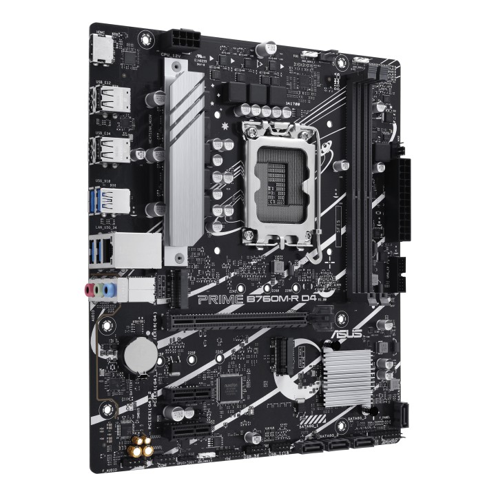 ASUS PRIME B760M-R D4: (1700) 2DDR4 HDMI RJ45 mATX
