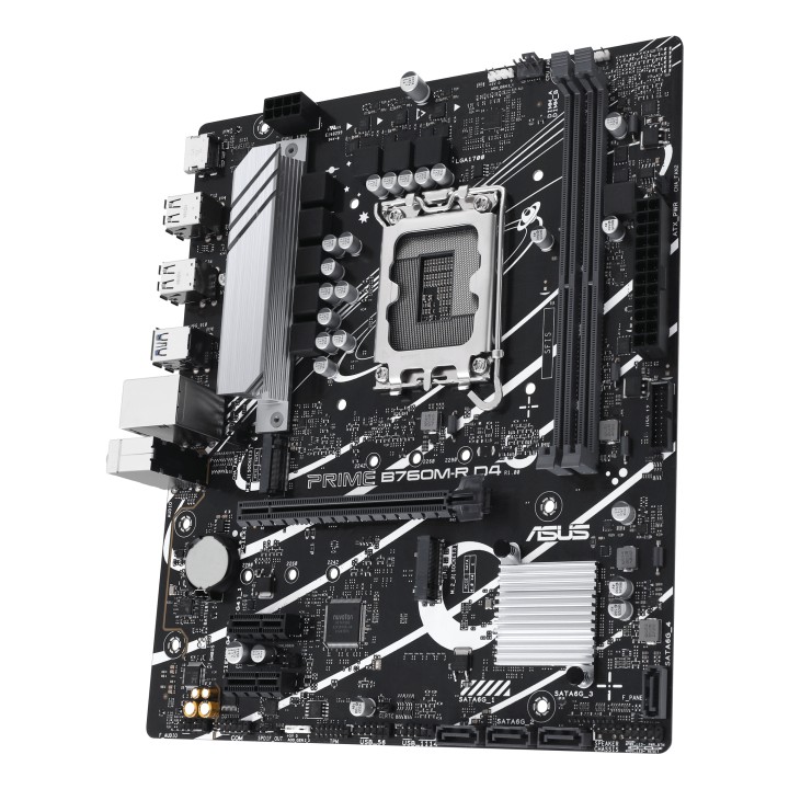 ASUS PRIME B760M-R D4: (1700) 2DDR4 HDMI RJ45 mATX