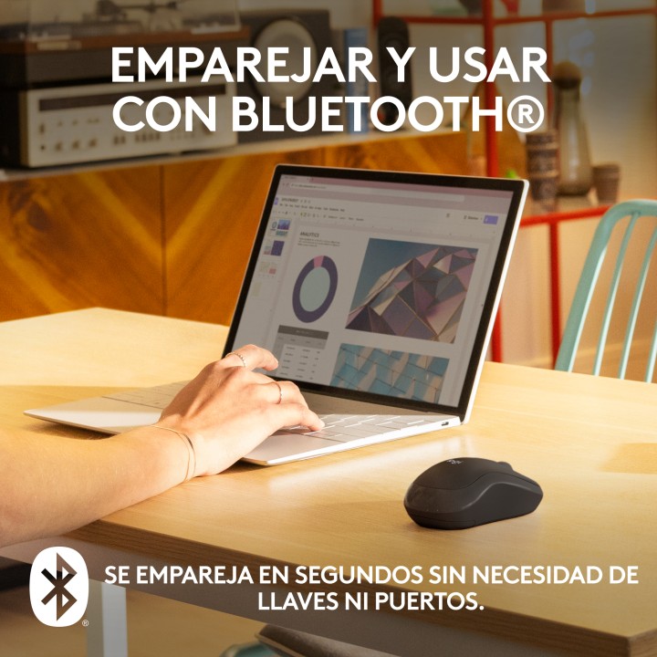 Ratón LOGITECH M240 Bluetooth Grafito (910-007119)
