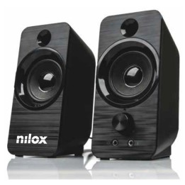 Altavoces NILOX 2.0 6W USB Negros (NXAPC02)