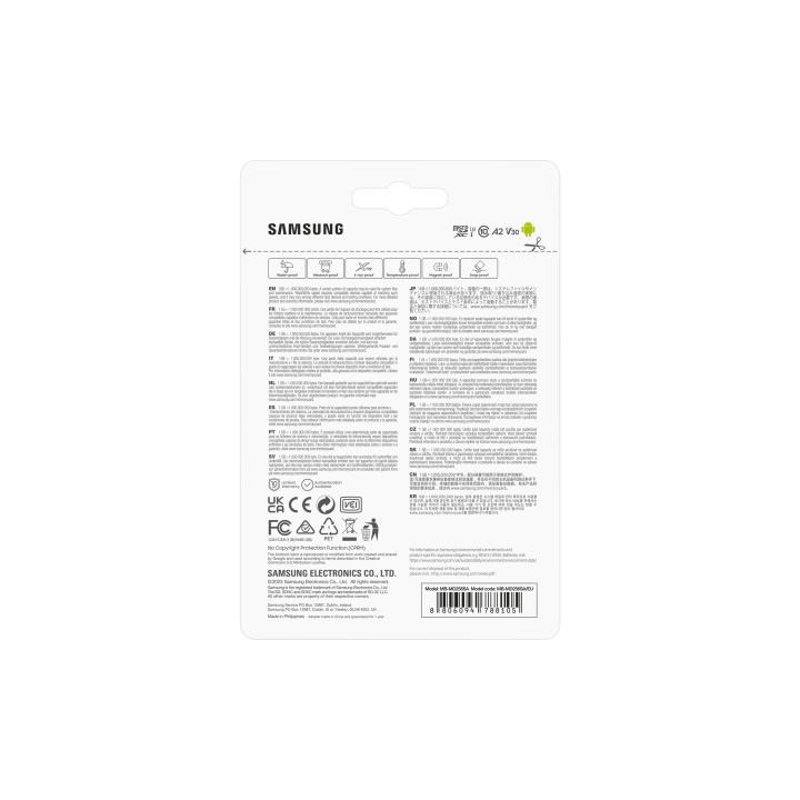 Samsung Micro SDXC 256Gb + Adaptador SD (MB-MD256SA/EU)