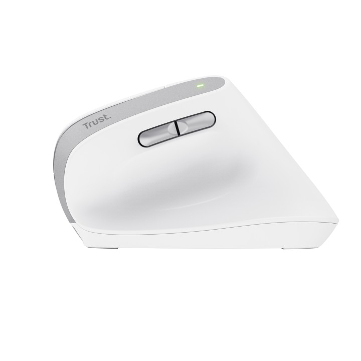 Ratón Vertical Trust Bayo II Óptico RF Blanco (25398)