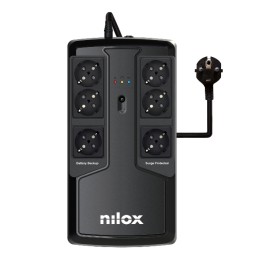 S.A.I. NILOX Premium 850VA 595W Negra (NXGCLIO8501X5V2)