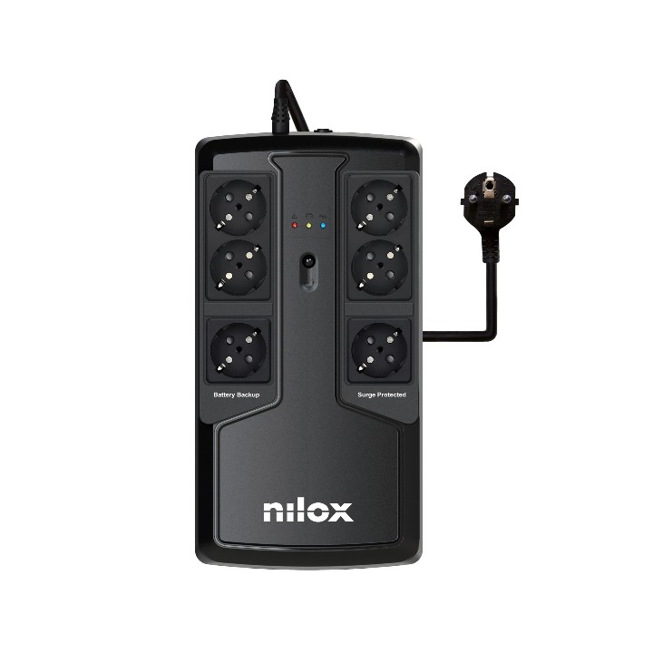 S.A.I. NILOX Premium 850VA 595W Negra (NXGCLIO8501X5V2)