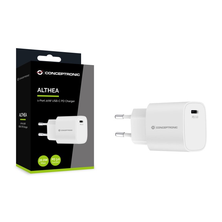 Cargador Pared CONCEPTRONIC USB-C PD3.0 20W (ALTHEA14W)
