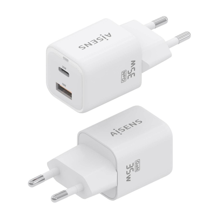 Cargador de Pared AISENS 35W Blanco (ASCH-35W2P024-W)