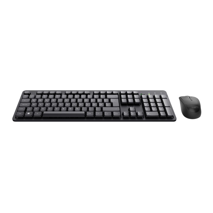 T+Ratón Trust TKM-360 RF Óptico 1600dpi Negro (25356)