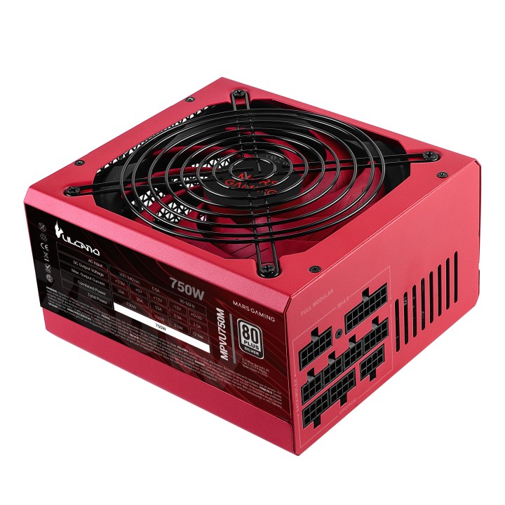 Fuente Mars Gaming Vulcano 750W 80+ Silver (MPVU750M)
