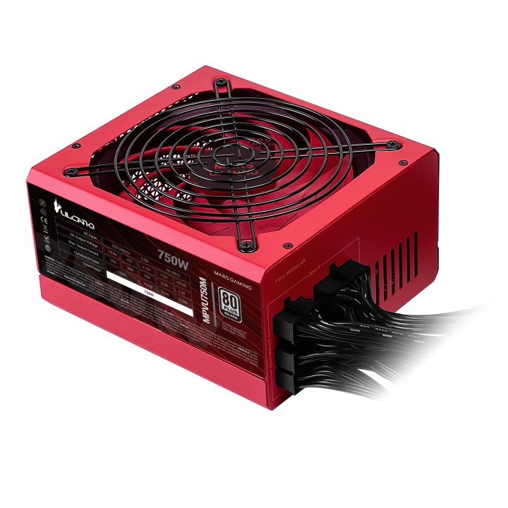 Fuente Mars Gaming Vulcano 750W 80+ Silver (MPVU750M)