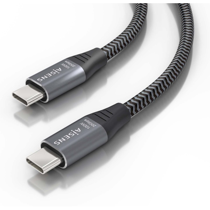 Cable AISENS USB-C/M a USB-C/M 3m Gris (A107-0875)