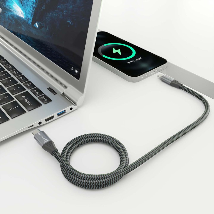 Cable AISENS USB-C/M a USB-C/M 3m Gris (A107-0875)
