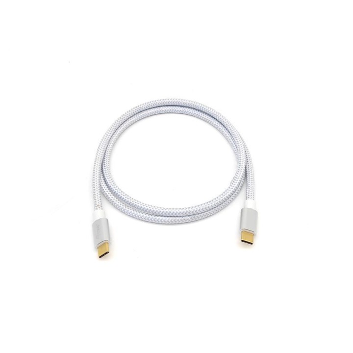 Cable EQUIP USB-C/M a USB-C/M 0.5m 100W Blanco (128355)