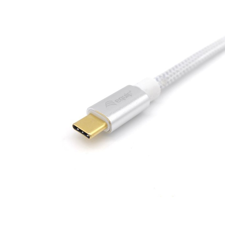 Cable EQUIP USB-C/M a USB-C/M 0.5m 100W Blanco (128355)